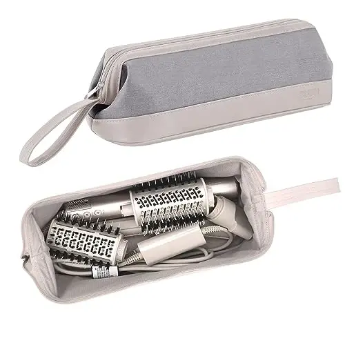 WINZEDGE Airwrap Dyson/Shark Flexstyle uchun sayohat qutisi, to'liq styler va qo'shimchalar uchun sayohat sumkasi - To'q kulrang - 3
