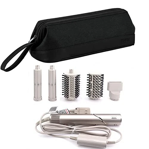 WINZEDGE Airwrap sayohat sumkasi Dyson/Shark Flexstyle uchun, Dyson Airwrap/Shark Flexstyle to'liq uslub beruvchi va aksessuarlari uchun sayohat sumkasi, Dyson/Shark soch quritgich uchun sayohat sumkasi (qora) - WINZEDGE