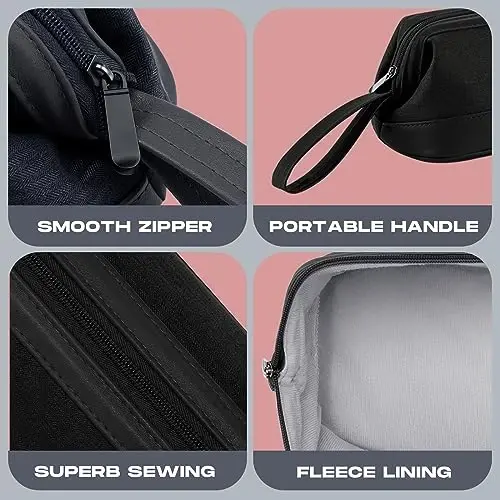 WINZEDGE Airwrap Travel Case for Dyson/Shark Flexstyle, Travel Pouch for Complete Styler and AttacModazoneents, Travel Bag for Hair Dryer (Black) - 5