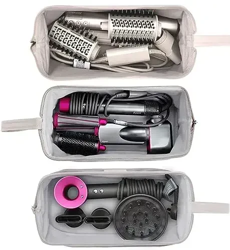 WINZEDGE Airwrap Travel Case for Dyson/Shark Flexstyle, Complete Styler and AttacModazoneents Travel Pouch - Dark Gray - 5