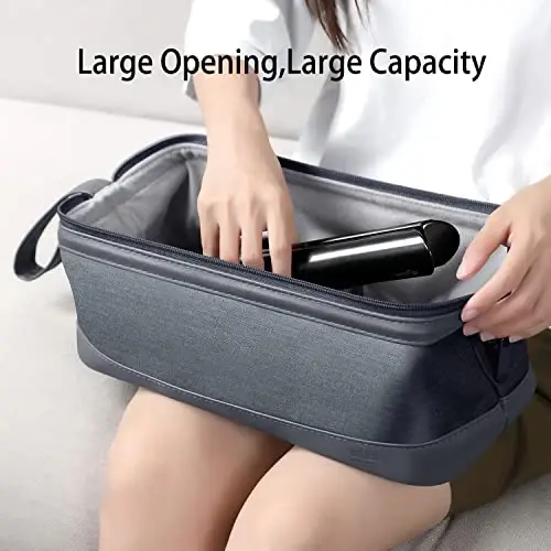 WINZEDGE Airwrap Travel Case for Dyson/Shark Flexstyle, Travel Pouch for Complete Styler and AttacModazoneents, Travel Bag for Hair Dryer (Dark Gray) - 2