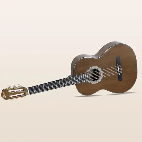 WINZZ 4/4 Klassik Gitara, 39 dyuymli to'liq o'lchamli neylon torli gitara yangi boshlanuvchi kattalar uchun, bepul darslar, Gig Bag, oyoq o'rindig'i, Kapo, Tuner, Ilgak va Tasma bilan to'liq klassik gitara to'plami (Yaltiroq Tan) - 7