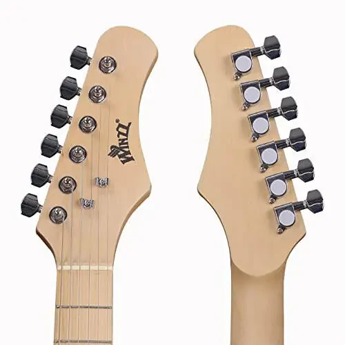 WINZZ EGM100 30 Dyuymlı Haqiqi Bolalar uchun Elektro Gitar, Yangi boshlanuvchilar uchun jihozlar to‘plami, O‘ng qo‘l uchun, Blueburst - 5