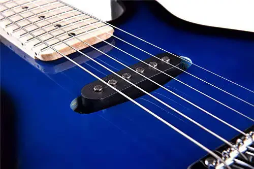 WINZZ EGM100 30 Dyuymlı Haqiqi Bolalar uchun Elektro Gitar, Yangi boshlanuvchilar uchun jihozlar to‘plami, O‘ng qo‘l uchun, Blueburst - 6