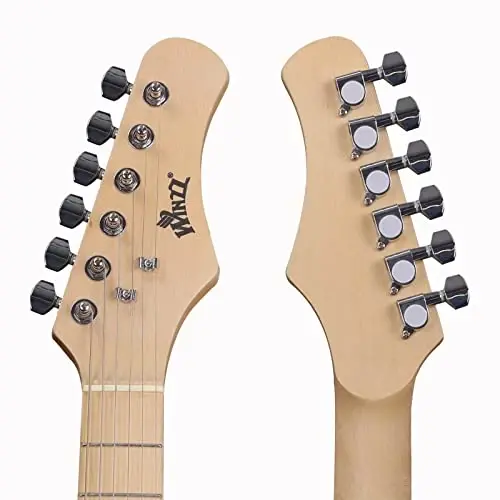 WINZZ EGM100 30 Dyuymlı Haqiqi Bolalar uchun Elektro Gitar, Yangi boshlanuvchilar uchun jihozlar to‘plami, O‘ng qo‘l uchun, Blueburst - 5