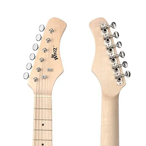 WINZZ EGM100 30 Inches Real Kids Electric Guitar with Beginner Kit, Right Handed, Pink - 4