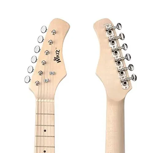 WINZZ EGM100 30 Inches Real Kids Electric Guitar with Beginner Kit, Right Handed, Pink - 4