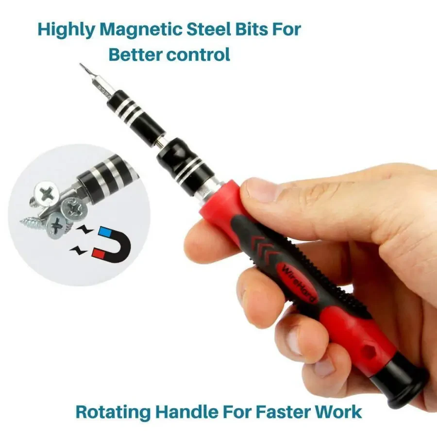WIREHARD 62 in 1 Precision Screwdriver Set Magnetic iPhone PC PS5 RC Drone Computer Repair Tool Kit - 3