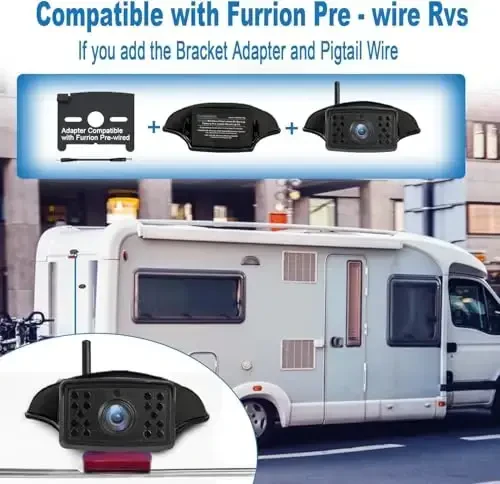 Wireless Backup Camera for Car AHD 1080P 150° Wide Angle Rearview Reversing Camera, Clear Night Vision IP69 Waterproof Reverse Rear View Camera for Vehicle SUV RV Only One Camera for VASTEND V01 - VASTEND (1)