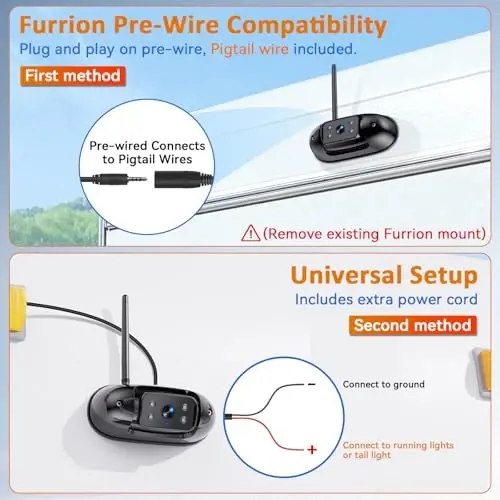 Wireless Backup Camera for Trailer - Plug & Play 7