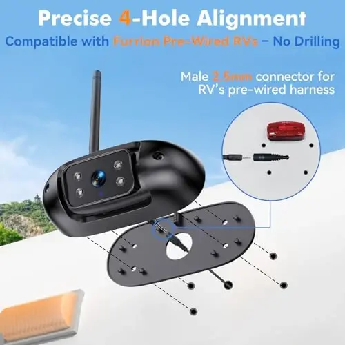 Wireless Backup Camera for Trailer - Plug & Play 7