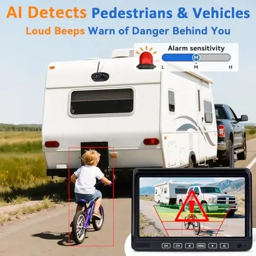 Wireless Backup Camera for Trailer - Plug & Play 7