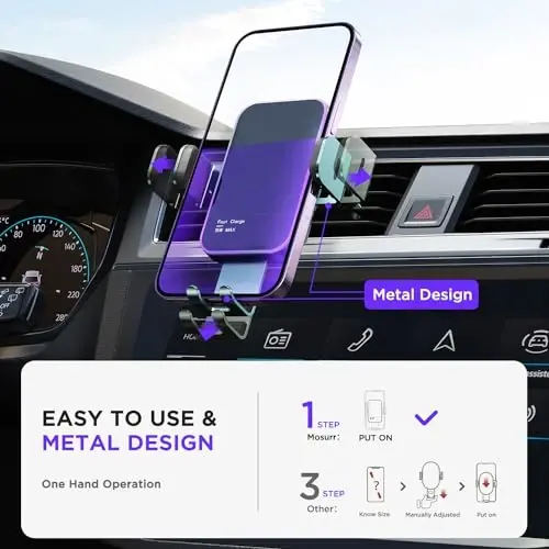 Wireless Car Charger, 【7 Colored LED Backlit】 15W Auto Clamping Phone Mount Holder fit for iPhone 15 14 13 12 Mini Pro Max 11 XR XS X, Samsung Galaxy S23 Ultra S22 S21+ S10+ Note 20, etc - Green - 5