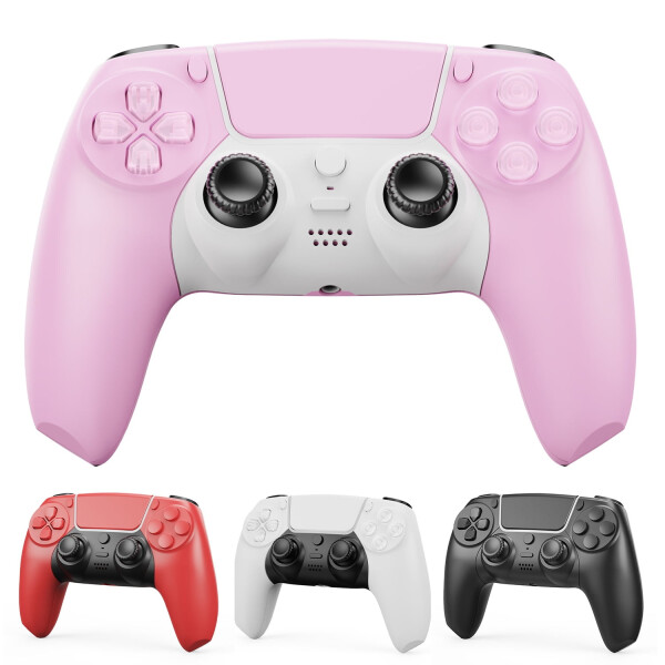 Wireless Controller Dual Vibration Game Joystick Compatible with PS4/ Slim/ Pro Console (PINK) - 8