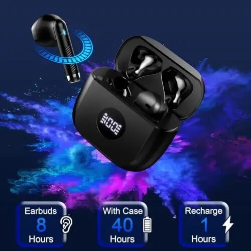 Wireless Earbuds, Bluetooth 5.4 Ear Buds, 32 EQs via App, 6D Bass Stereo | 4 ENC Noise Cancelling Mic, HiFi Stereo, 62 White Noise, Sleep/Game Mode, 40H Playback, IP7 Waterproof Sport, for Android iOS - 6