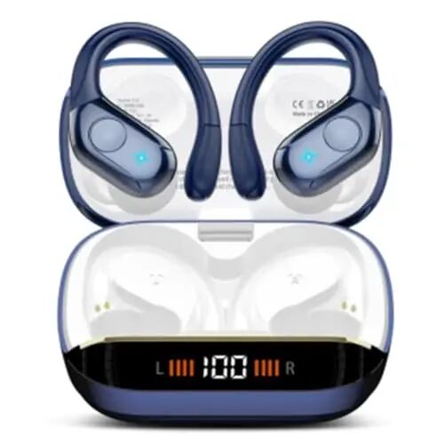 Wireless Earbuds Bluetooth 5.4 Headphones Sports, 75Hrs Bass Hi-Fi Stereo | Over Ear Buds Workout Running Gym, ENC Noise Cancelling Earphones with Earhook, IP-X7 Waterproof Headset for Android iOS - 1