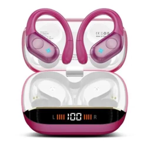 Wireless Earbuds Sports, 75Hrs Bluetooth 5.4 Headphones, Hi-Fi Stereo Bass | Over Ear Buds Running Workout Gym, ENC Noise Cancelling Earphones with Earhook, IP-X7 Waterproof Headset for iOS Android - 1