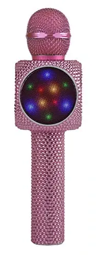 Wireless Express - Sing-Along Bling Bluetooth Karaoke Mikrofon va Bluetooth Stereo Karnay Hammasi Birda (Pushti Bling) - 4