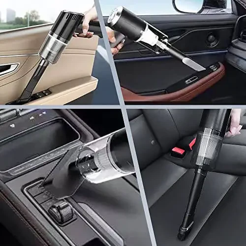 Wireless Handheld Car Vacuum Cleaner, Portable Vacuum Cleaner for Car, Suction Car Vacuum Cleaner, 5500PA Suction Cordless Car Vacuum, Rechargeable Mini Car Vacuum for Vehicle, Home and Office - 6