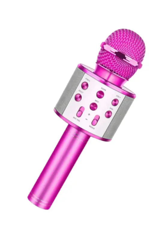 Wireless Karaoke Microphone Bluetooth Mp3 Player Sd-usb-aux Input-pink - 4
