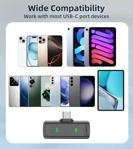 Wireless Lavalier Microphone for iPhone USB C Lav Mic for iPhone 15 16 Android Phone Microphone Video Recording TikTok Vlog Noise Canceling Clip On Microphones with Charging Case 35H Battery Life - 6