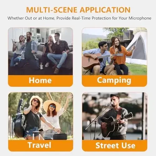 Wireless Microphone Case Compatible with JBL Wireless Two Microphone System, Handheld Dual Mic Travel Bag for Party Box, Singing, Karaoke for JBL mic, Receiver, Adapter, AA Batteries -Black (Box Only) - 4