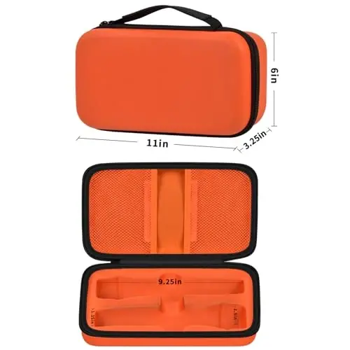 Wireless Microphone Case Compatible with JBL Wireless Two Microphone System, Handheld Dual Mic Travel Bag for Singing or Karaoke for Receivers, Adapters, AA Batteries - 5