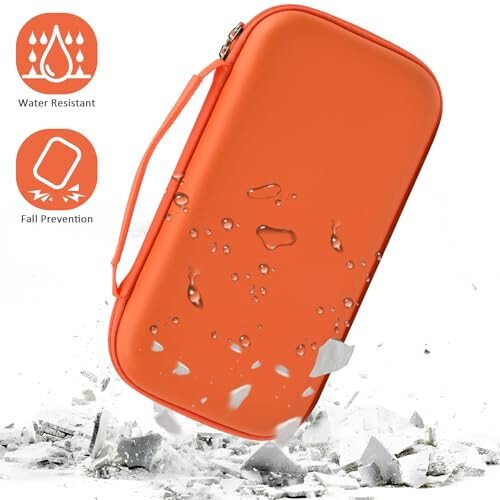 Wireless Microphone Case Compatible with JBL Wireless Two Microphone/for JBL Partybox, Handheld Dual Mic Travel Storage Bag for Receiver, Batteries and Other Accessories -Orange(Box Only) - 5