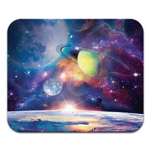 WIRESTER Rectangle Standard Mouse Pad, Non-Slip Mouse Pad for Home, Office, and Gaming Desk, Dream Cosmos Galaxy - 3
