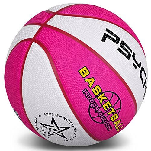 Wisdom Leaves Mini Rubber Basketball, Small Basketball for kids/Toddler, Game Play Balls Size 3 (22-Inch) - 1