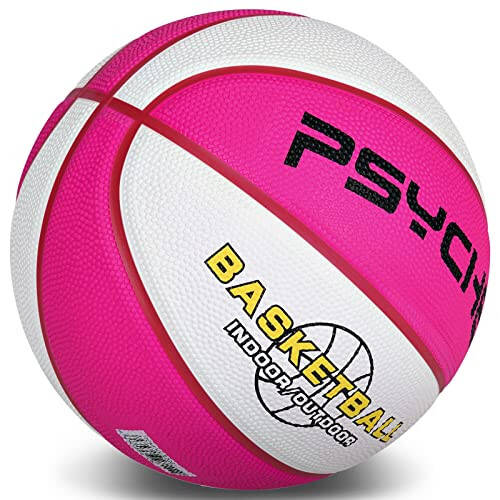 Wisdom Leaves Mini Rubber Basketball, Small Basketball for kids/Toddler, Game Play Balls Size 3 (22-Inch) - 3