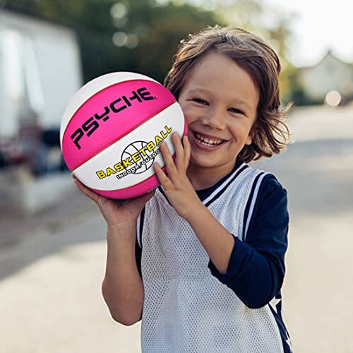 Wisdom Leaves Mini Rubber Basketball, Small Basketball for kids/Toddler, Game Play Balls Size 3 (22-Inch) - 4