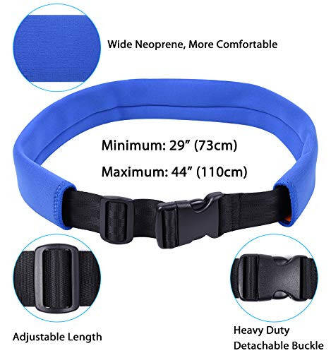 Wisdompro Swim Training Belt, Swim Bungee Cords Resistance Bands, Swim Tether Stationary Swimming, Swim Harness Static Swimming Belt - Blue - 3