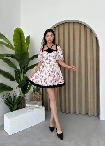 Wismar Rose Detail Dress - 3