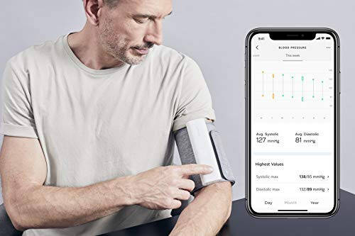 Withings BPM Connect - Цифровой тонометр и монитор сердечного ритма - Манжета для измерения артериального давления, Одобрено FDA, Подходит для FSA/HSA, IOS & Android - 14