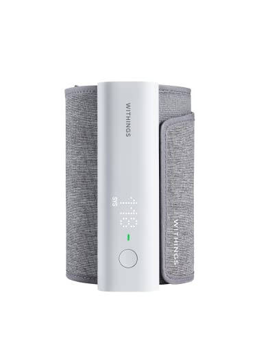 Withings BPM Connect - Digital Blood Pressure Cuff & Heart Rate Monitor - Blood Pressure Machine Arm Cuff, FDA Cleared, FSA/HSA Eligible, IOS & Android - 12