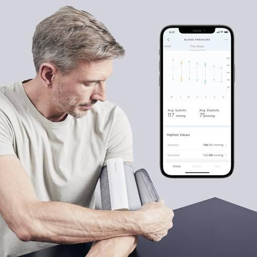 Withings BPM Connect - Digital Blood Pressure Cuff & Heart Rate Monitor - Blood Pressure Machine Arm Cuff, FDA Cleared, FSA/HSA Eligible, IOS & Android - 4