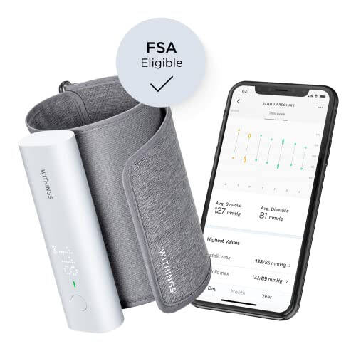 Withings BPM Connect - Dijital Tansiyon Aleti ve Kalp Atış Hızı Monitörü - Kol Manşeti, FDA Onaylı, FSA/HSA Uygun, IOS & Android - 13