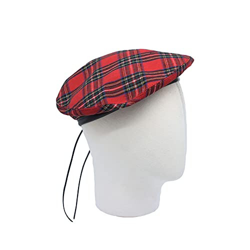 WITHMOONS Cotton Plaid Beret Hat Tartan Check French Beanie Cap YZF0083 - 3