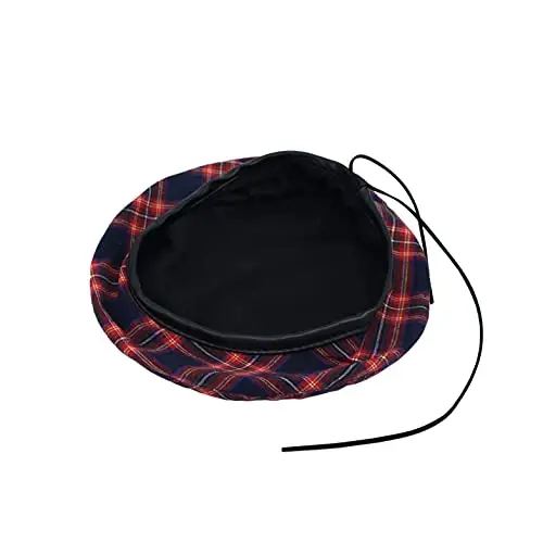 WITModazoneOONS Cotton Plaid Beret Hat Tartan Check French Beanie Cap YZF0083 - 5