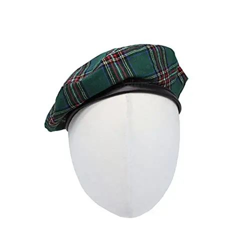 WITModazoneOONS Cotton Plaid Beret Hat Tartan Check French Beanie Cap YZF0083 - Modazone (1)