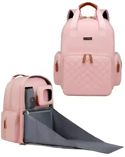 WITSTEP Diaper Bag рюкзак с пеленальной станцией, органайзер для детских подгузников для мам и пап, большие сумки для пеленания - Modazone