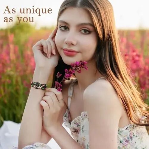 Witzon Floral Silicone Band Compatible with Apple Watch Bands For Women | 40mm 41mm 38mm 42mm 44mm 45mm 46mm 49mm, Engraved Cute Dressy Strap for iWatch Series 12 11 10 9 8 7 6 5 SE Ultra 4 3 2 1 - Witzon (1)