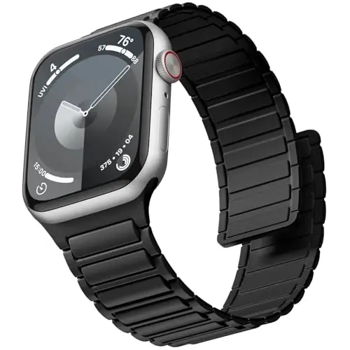 Witzon magnitli tasmasi Apple Watch 45mm erkaklar uchun 46mm 44mm 42mm 41mm 40mm 38mm 49mm tasmalar, sport silikon tasma kuchli magnit bog'ich iWatch Series 10 9 8 7 6 5 4 3 SE Ultra 2 uchun - WITZON