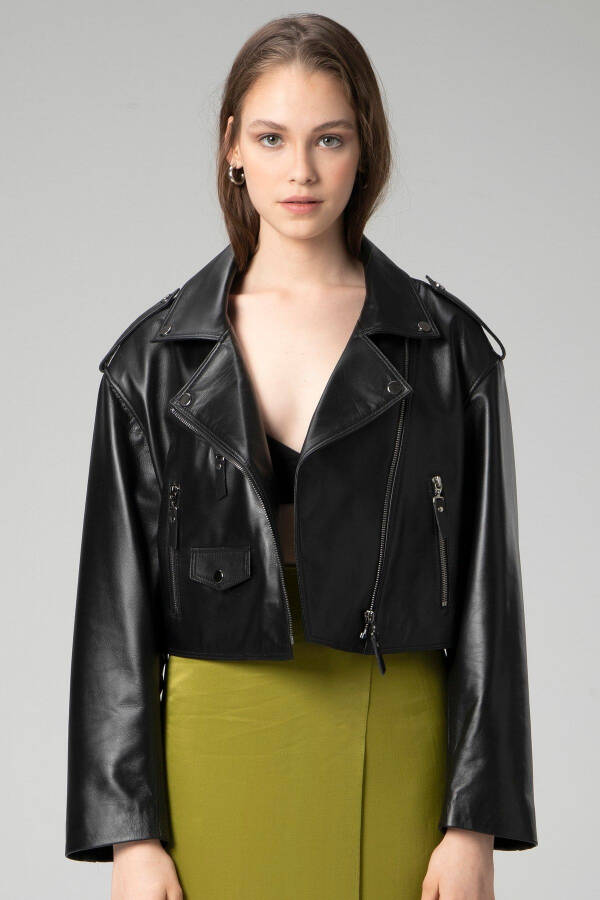 Wm038/a Genuine Leather Women's Jacket - 9