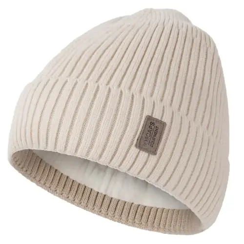 Wmcaps erkaklar va ayollar uchun issiq shapka, jun bilan qoplangan shapka, issiq qishki shapkalar, unisex moda trikotaj manjetli shapka 