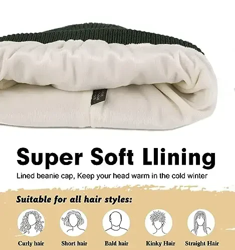Wmcaps Erkaklar va Ayollar uchun Qishki Shapka, Jundan Qoplangan Shapka Yumshoq Issiq Trikotaj Shlyapa Chang'i Paypoq Manjetli Shapka - WMCAPS (1)