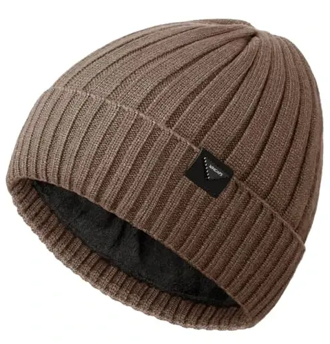 Wmcaps Erkaklar va ayollar uchun qishki trikotaj shapkalar, Fleece astarli shapka issiq paypoqli shapka Yumshoq issiq chang'i shapkalari Unisex - 1