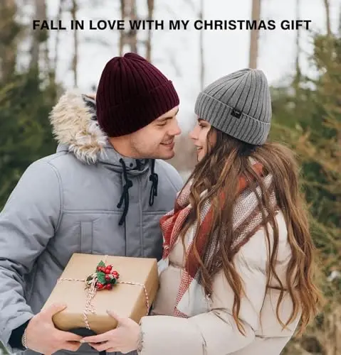 Wmcaps Qishki Beanie Erkaklar Ayollar uchun Trikotaj Shlyapalar, Jun Qoplamali Beanie Issiq Paypoq Qalpog'i Yumshoq Issiq Chang'i Shlyapalari Uniseks - 6