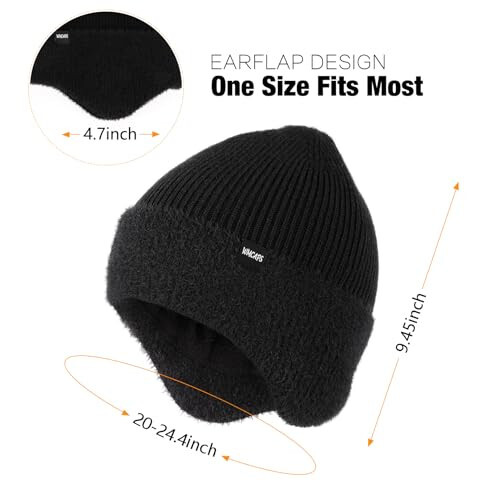 Wmcaps Qishki yengil mo'ynali Beanie, erkaklar va ayollar uchun tashqi issiq Termal to'qilgan Shlyapa Stocking Caps - 2